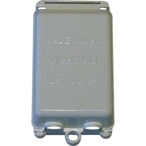 greenfield while in use weatherproof electrical box cover vertical|Made in USA While.